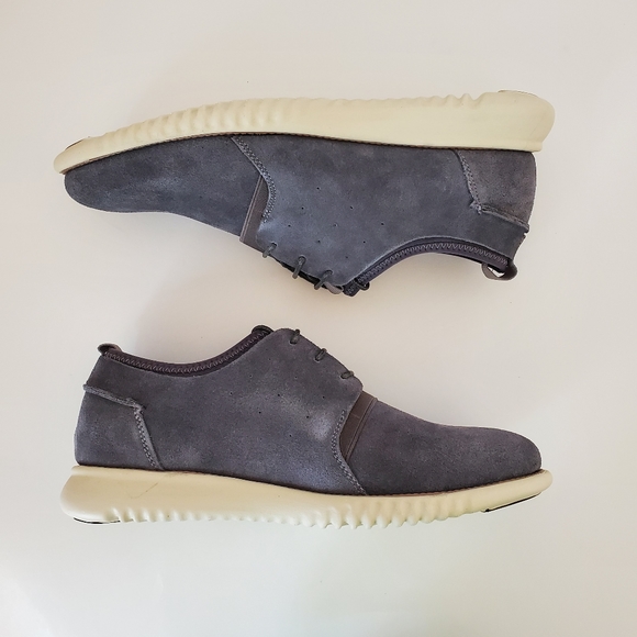 Vance Co Ludlow Suede Casual Lace Up Shoe in Grey - Picture 12 of 13